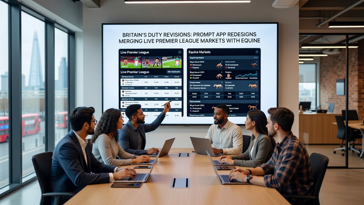 Screenshot of redesigned betting app dashboard integrating live sports, racing, and slots post duty updates